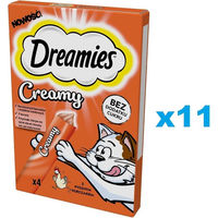 Produktbild von Purina DREAMIES Creamy Katzenleckerli Snack Huhn für Kitten 44x10 g - 44 x 10 g