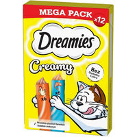 Produktbild von Purina Dreamies Creamy Kitten Leckerli mit Huhn und Lachs 12x10 g - 12 x 10 g