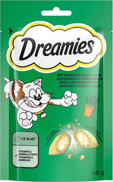 Purina Dreamies Katzensnack mit Katzenminze für erwachsene Katzen 6x 60 g - 60 g – Bild 1 von 3