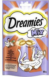 Purina Dreamies Katzensnack Mix Huhn und Ente mit Gewichtskontrolle 6 x 60 g - 6 x 60 g – Bild 1 von 7
