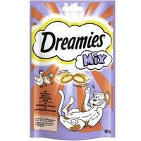 Produktbild von Purina Dreamies Katzensnack Mix Huhn und Ente mit Gewichtskontrolle 6 x 60 g - 6 x 60 g