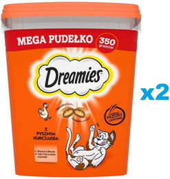 Purina Dreamies Katzensnacks Huhn Leckerli für erwachsene Katzen 2x350 g - 2 x 350 g – Bild 1 von 13
