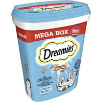 Produktbild von Purina Dreamies Katzensnacks Lachs Mega Box 350 g - 350 g