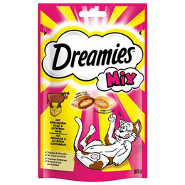 Purina Dreamies Katzensnacks Mix Käse und Rind für erwachsene Katzen 6 x 60 g - 6 x 60 g – Bild 1 von 12