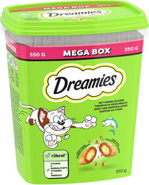 Produktbild von Purina Dreamies Katzensnacks Thunfisch Leckerli für erwachsene Katzen zur Gewichtskontrolle 350 g - 350 g