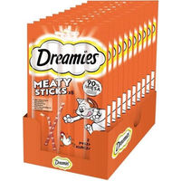 Produktbild von Purina Dreamies Meaty Sticks Katzensnack mit Huhn für adulte Katzen 14 x 30 g - 14 x 30 g