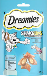 Purina Dreamies Shake Ups Multivitamins Katzenleckerli Seafood Festival mit Thunfisch Lachs und Garnele für Kitten 55 g - 55 g – Bild 1 von 2
