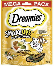 Purina Dreamies Shake Ups Multivitamins Katzensnacks Geflügel 165g - 12 x 55 g – Bild 1 von 4