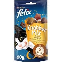 Produktbild von Purina Felix KnabberMix Leckerli für Katzen Adult mit Huhn und Pute