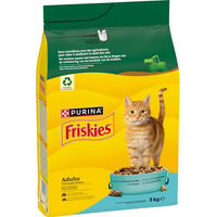 Produktbild von Purina Friskies Adult Katzenfutter mit Fisch ohne Farb- und Aromastoffe 3 kg