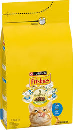Produktbild von Purina Friskies Adult Katzenfutter mit Lachs und Gemüse 1,5 kg - 1,5 kg