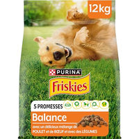 Produktbild von Purina Friskies Balance Hund Trockenfutter Adult mit Huhn, Rind und Gemüse 2 x 12 kg - 2 x 12 kg