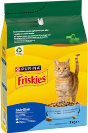 Purina Friskies Sterilized Adult Katzenfutter mit Lachs und Thunfisch 2 x 3 kg – Bild 1 von 1