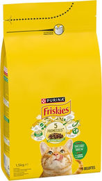 Purina Friskies Trockenfutter für ausgewachsene Katzen mit Kaninchen und Huhn 1,5 kg - 1500 g – Bild 1 von 2