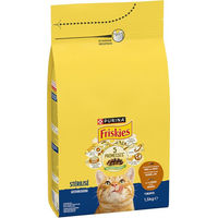 Produktbild von Purina Friskies Trockenfutter für sterilisiert Katzen Adult mit Truthahn und Huhn 1,5 kg - 1500 g
