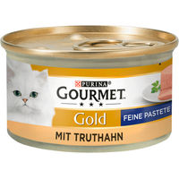 Produktbild von Purina Gourmet Gold Feine Pastete Truthahn für Katzen Adult 85g - 12 x 85 g
