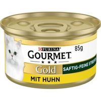 Produktbild von Purina Gourmet Gold Katzen Nassfutter Huhn Stückchen in Sauce 12x85g - 12 x 85 g