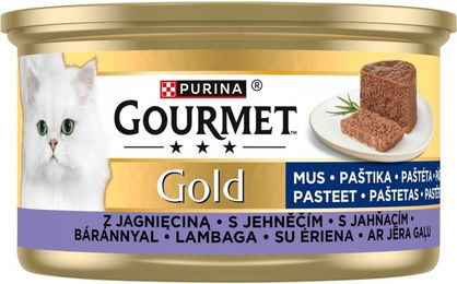 Produktbild von Purina Gourmet Gold Mousse Lamm Nassfutter für adulte Katzen 85g