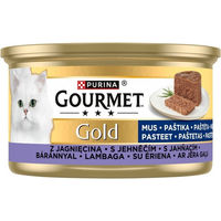Produktbild von Purina Gourmet Gold Mousse Lamm Nassfutter für adulte Katzen 85g