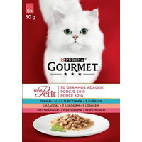 Produktbild von Purina Gourmet Mon Petit Nassfutter Mix Lachs und Thunfisch für adulte Katzen 6 x 50 g