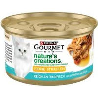 Produktbild von Purina Gourmet Nature's Creations Katzen Nassfutter Thunfisch für erwachsene Katzen 12 x 85 g - 12 x 85 g