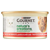 Produktbild von Purina Gourmet Nature's Creations Katzenfutter Adult Rindfleisch mit Erbsen und Karotten 85 g