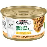 Produktbild von Purina Gourmet Nature's Creations Katzenfutter Truthahn Stückchen in Sauce 90g