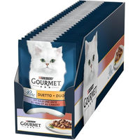 Produktbild von PURINA Gourmet Perle Duetto Nassfutter für erwachsene Katzen mit Kalb und Ente in Sauce, 26 x 85g