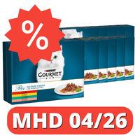 Produktbild von Purina Gourmet Perle Erlesene Streifen Katzen Nassfutter Adult Stückchen in Sauce 10 Beutel à 85g - 80 x 25,5 g