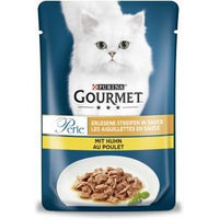 Produktbild von Purina Gourmet Perle Erlesene Streifen mit Huhn in Sauce Katzenfutter Adult 26 x 85 g - 26 x 85 g