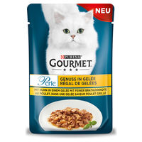 Produktbild von Purina Gourmet Perle Katzen Nassfutter Huhn in Gelee für erwachsene Katzen 85 g - 26 x 85 g