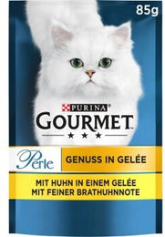 Purina Gourmet Perle Katzen Nassfutter Huhn Stückchen in Gelee 26x85g - 26 x 85 g – Bild 1 von 3