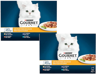 Purina Gourmet Perle Katzenfutter Adult Stückchen in Sauce 4 Sorten Truthahn Thunfisch Lamm Ente 6 x 85 g - 12 x 85 g – Bild 1 von 12