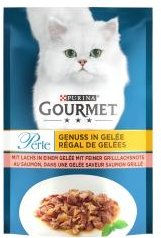 Purina Gourmet Perle Katzenfutter Stückchen in Gelee mit Lachs 90g - 26 x 85 g – Bild 1 von 3