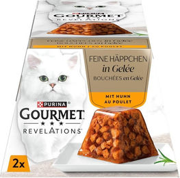 PURINA Gourmet Revelations Katzen Nassfutter Huhn Stückchen in Gelee für erwachsene Katzen 24 x 57g – Bild 1 von 1