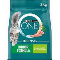 Produktbild von Purina ONE Adult Indoor Katzenfutter mit Truthahn 2 x 3 kg
