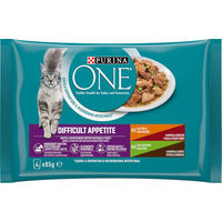 Produktbild von Purina One Adult Katzenfutter Huhn Truthahn Rind Ente 8 x 85 g Beutel - 8 x 85 g