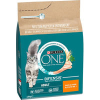 Produktbild von Purina One Adult Trockenfutter für Katzen mit Huhn ohne Farb-, Geschmacks- und Konservierungsstoffe 2,8 kg - 2800 g