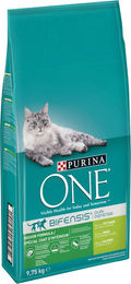 Purina ONE Bifensis Indoor Formula Trockenfutter für erwachsene Katzen mit Truthahn, 9,75 kg Sack - 9,75 kg – Bild 1 von 9