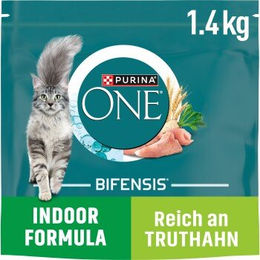 Purina ONE Bifensis Indoor Katzenfutter mit Truthahn für erwachsene Wohnungskatzen 1,4 kg - 1,4 kg – Bild 1 von 10