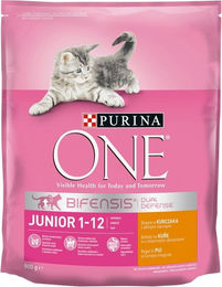 Produktbild von Purina ONE Bifensis Junior Katzen Trockenfutter Huhn 800 g