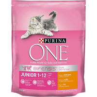 Produktbild von Purina ONE Bifensis Junior Katzen Trockenfutter Huhn 800 g