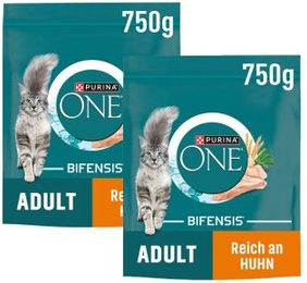 Produktbild von Purina ONE Bifensis Katzenfutter Adult Huhn ohne Farb- und Aromastoffe 2x750 g - 2 x 750 g
