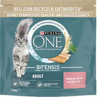 Produktbild von Purina ONE BIFENSIS Katzenfutter Adult mit Lachs 6 x 1,4 kg