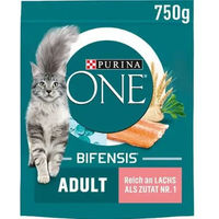 Produktbild von Purina ONE BIFENSIS Katzenfutter Adult mit Lachs für die allgemeine Gesundheit und Verdauung 6 x 750 g