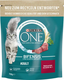Purina ONE Bifensis Katzenfutter Adult Rind 750 g - 3 x 750 g – Bild 1 von 10