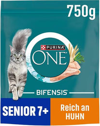 PURINA ONE BIFENSIS Senior Katzen Trockenfutter Huhn für Maul- und Zahnhygiene – Bild 1 von 1