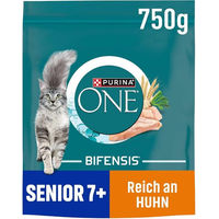 Produktbild von PURINA ONE BIFENSIS Senior Katzen Trockenfutter Huhn für Maul- und Zahnhygiene