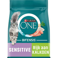Produktbild von Purina ONE Bifensis Sensitive Katzen Trockenfutter Truthahn für erwachsene Katzen 1,5 kg