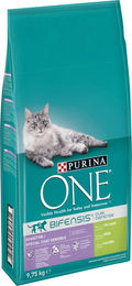 Purina ONE Bifensis Sensitive Katzenfutter Trockenfutter Truthahn für erwachsene Katzen 9,75 kg - 9,75 kg – Bild 1 von 5